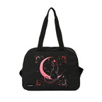 Školska i Sportska Torba s Priveskom, 13L, Crna/Ružičasta, 40 x 28 x 12 cm