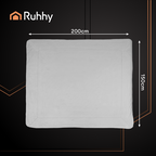 Dvostrana Dekica 150x200 cm Svjetlosiva