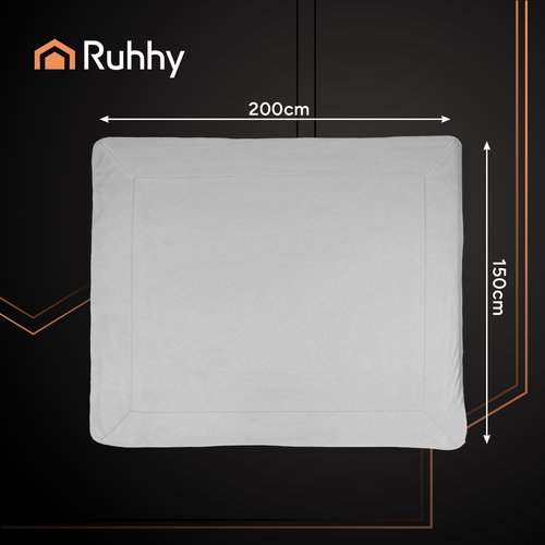 Dvostrana Dekica 150x200 cm Svjetlosiva