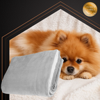 Dvostrana Dekica 150x200 cm Svjetlosiva