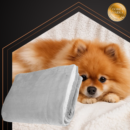 Dvostrana Dekica 150x200 cm Svjetlosiva