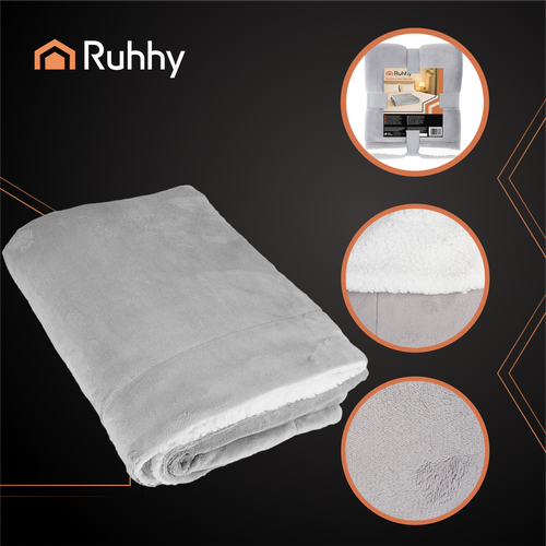 Dvostrana Dekica 150x200 cm Svjetlosiva