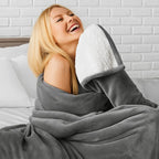 Dvostrana Dekica 150x200 cm Tamno Siva