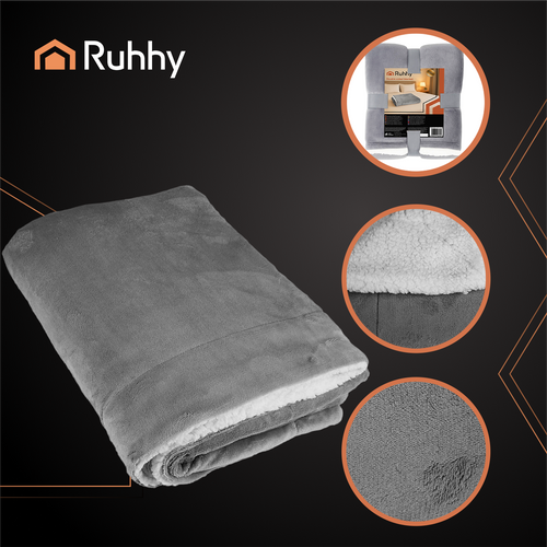 Dvostrana Dekica 150x200 cm Tamno Siva