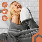 Dvostrana Dekica 150x200 cm Tamno Siva