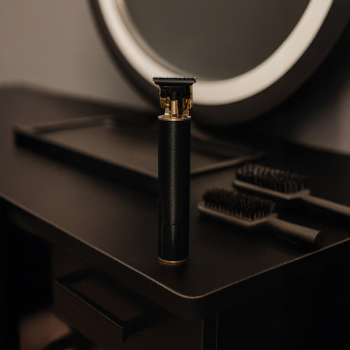 Električni Trimer za Kosu i Bradu s LCD Ekranom, 16 cm, Crni