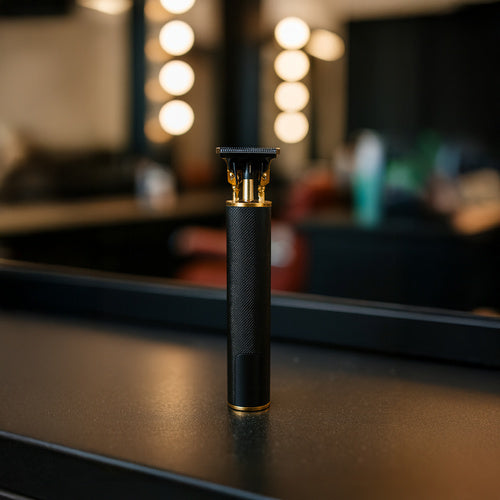 Električni Trimer za Kosu i Bradu s LCD Ekranom, 16 cm, Crni