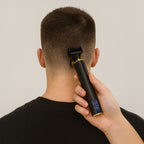 Električni Trimer za Kosu i Bradu s LCD Ekranom, 16 cm, Crni