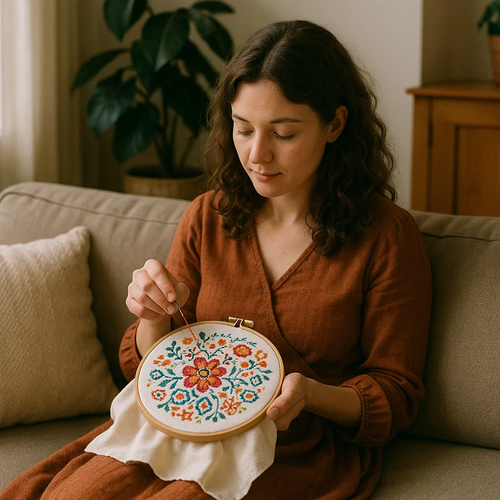 Set Konaca za Vez s 100 Boja i Priborom