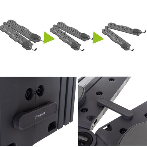 Pilates Ploča s Brojačem, 47 x 115 x 3 cm, Siva