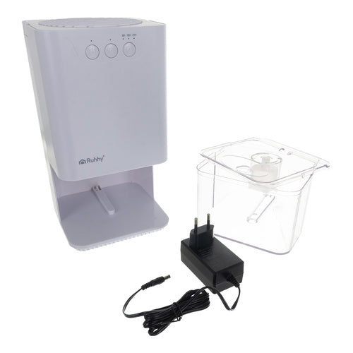 Bijeli Odvlaživač Zraka s LED Rasvjetom i Timerom 17 x 17 x 31.5 cm