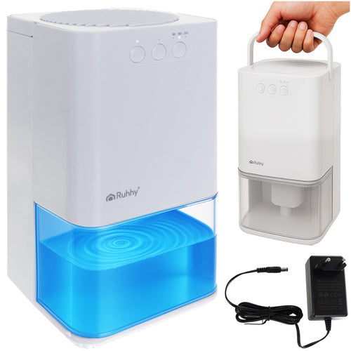 Bijeli Odvlaživač Zraka s LED Rasvjetom i Timerom 17 x 17 x 31.5 cm