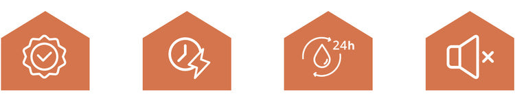 Bijeli Odvlaživač Zraka s LED Rasvjetom i Timerom 17 x 17 x 31.5 cm