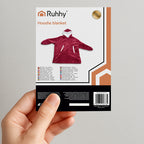 XXL Deka Hoodie s Kapuljačom 88 x 80 cm Crvena