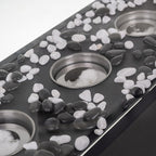 Samostojeći Bio Kamin 45x29x20.5 cm Crni s Staklenim Zidovima