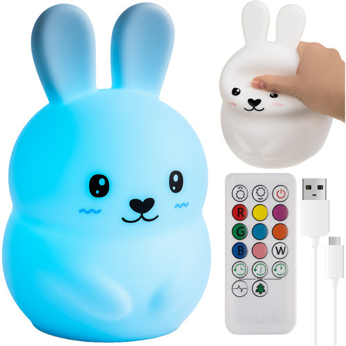 RGB Noćna Lampa s Daljinskim Upravljačem - Zec