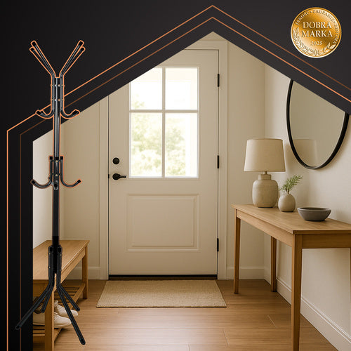 Samostojeći Stalak za Odjeću 170 cm Crni