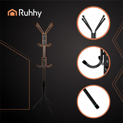 Samostojeći Stalak za Odjeću 170 cm Crni