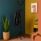 Samostojeći Stalak za Odjeću 170 cm Crni