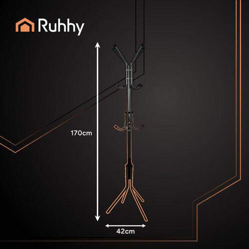 Samostojeći Stalak za Odjeću 170 cm Crni