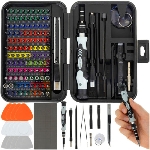 Set Preciznih Odvijača i Alata 133-dijelni, Višebojni, 11 x 15.5 x 6.5 cm