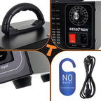 Ozonator za Zrak s 4 Keramičke Ploče, 150W, Crni, 13.5 x 20.5 x 14 cm