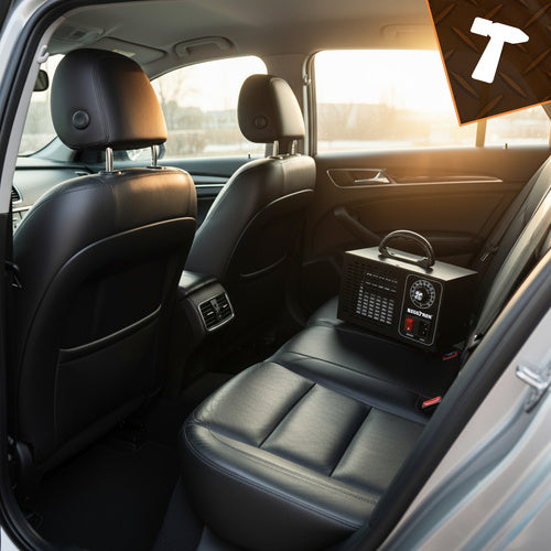 Ozonator za Zrak s 4 Keramičke Ploče, 150W, Crni, 13.5 x 20.5 x 14 cm