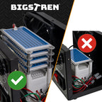 Ozonator za Zrak s 4 Keramičke Ploče, 150W, Crni, 13.5 x 20.5 x 14 cm