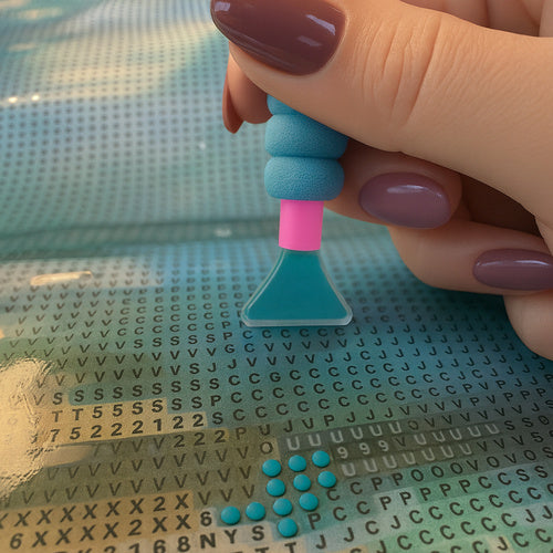 Dijamantna Slika Plaža 40x30 cm, 5D Mozaik Set