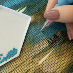 Dijamantna Slika Plaža 40x30 cm, 5D Mozaik Set