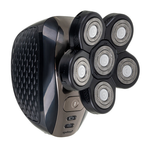 Električni Bežični Aparat za Brijanje i Trimer za Kosu i Bradu 9 x 7.5 x 8 cm Crni