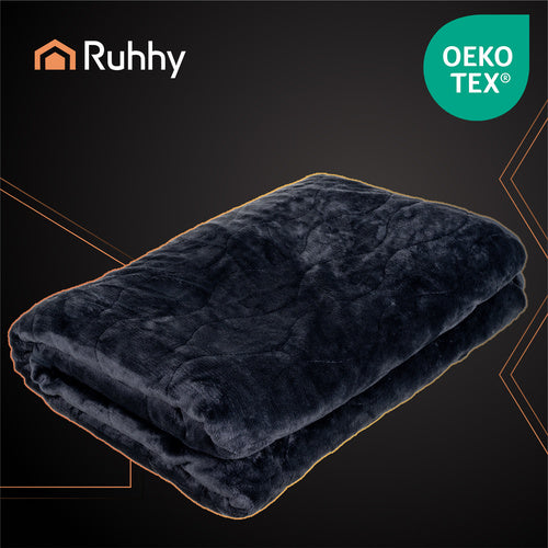 Električna Grijaća Dekica 180x130 cm Crna s Daljinskim Upravljanjem