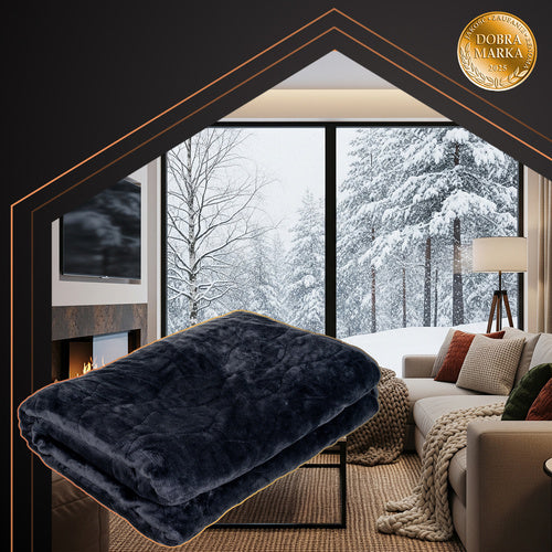 Električna Grijaća Dekica 180x130 cm Crna s Daljinskim Upravljanjem