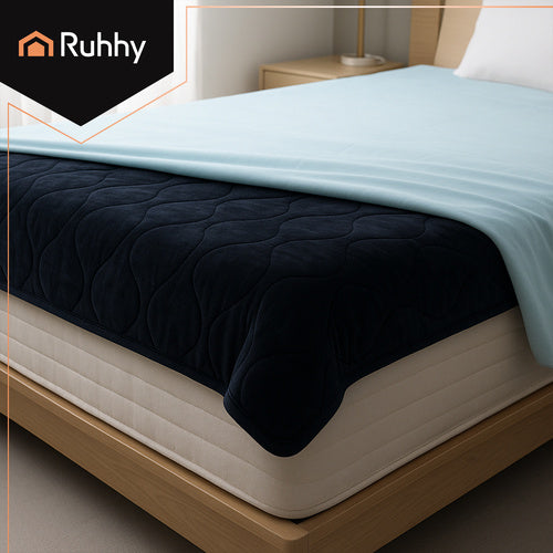 Električna Grijaća Dekica 180x130 cm Crna s Daljinskim Upravljanjem