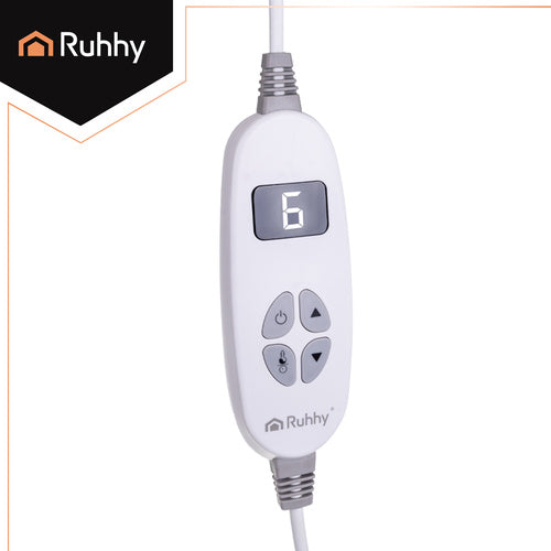 Električna Grijaća Dekica 180x130 cm Bež s Daljinskim Upravljačem