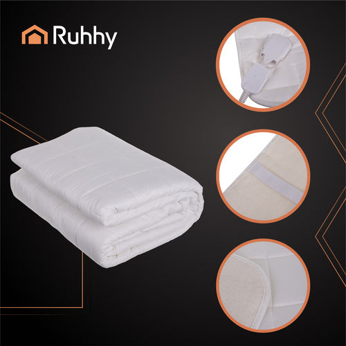 Električki Grijaći Nadložak za Madrac 203x152 cm Bijeli