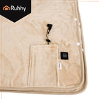 Električna Grijaća Dekica za Leđa i Ramena 160x90 cm Bež USB 3 Razine