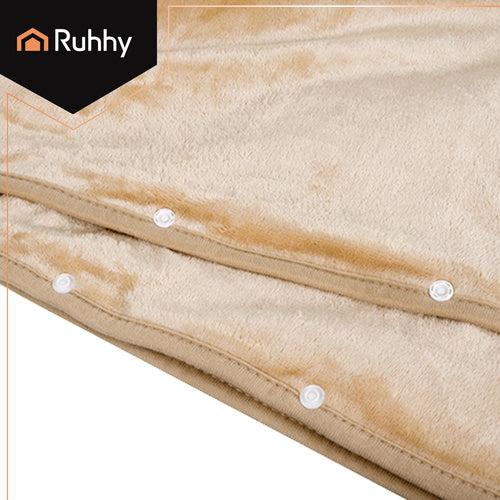 Električna Grijaća Dekica za Leđa i Ramena 160x90 cm Bež USB 3 Razine