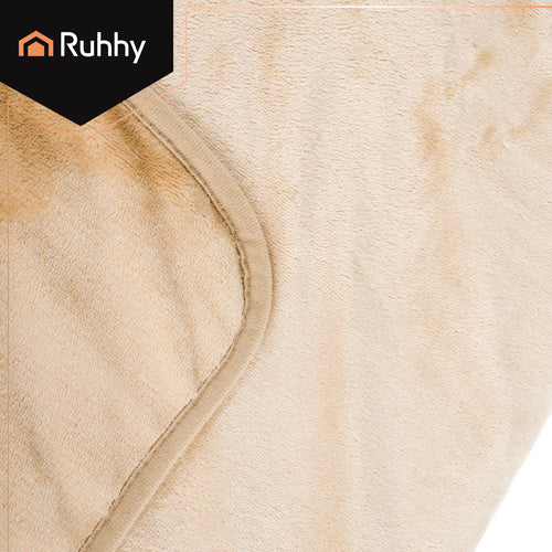 Električna Grijaća Dekica za Leđa i Ramena 160x90 cm Bež USB 3 Razine