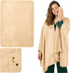 Električna Grijaća Dekica za Leđa i Ramena 160x90 cm Bež USB 3 Razine