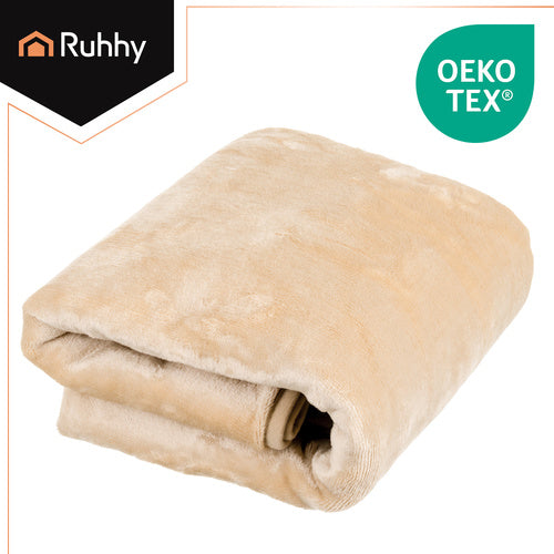 Električna Grijaća Dekica za Leđa i Ramena 160x90 cm Bež USB 3 Razine