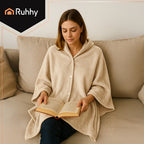 Električna Grijaća Dekica za Leđa i Ramena 160x90 cm Bež USB 3 Razine