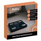 Analitička LCD Osobna Vaga za Kupaonicu 30x30x3 cm Crna