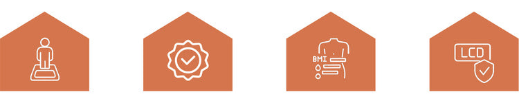 Analitička LCD Osobna Vaga za Kupaonicu 30 x 30 cm Bijela