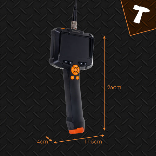 Inspekcijska Kamera Endoskop 5 m Full HD IP67, 8 LED, 4.2" Ekran, Crna/Narančasta