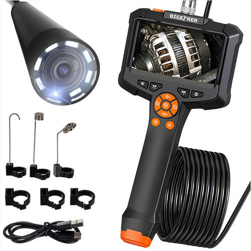 Inspekcijska Kamera Endoskop 5 m Full HD IP67, 8 LED, 4.2" Ekran, Crna/Narančasta