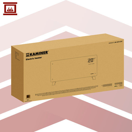 Stakleni Električni Grijač 85 x 41 cm Crni, 2300–2500W, WiFi i Daljinski