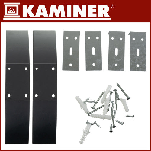 Stakleni Električni Grijač 85 x 41 cm Crni, 2300–2500W, WiFi i Daljinski