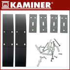 Stakleni Električni Grijač 85 x 41 cm Crni, 2300–2500W, WiFi i Daljinski