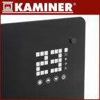 Stakleni Električni Grijač 85 x 41 cm Crni, 2300–2500W, WiFi i Daljinski